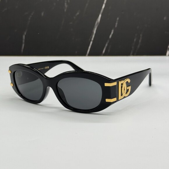 NEW DOLCE&GABBANA DG4502 501/87 BLACK SUNGLASSES DG4502 5087 EYEWEAR - Picture 1 of 10